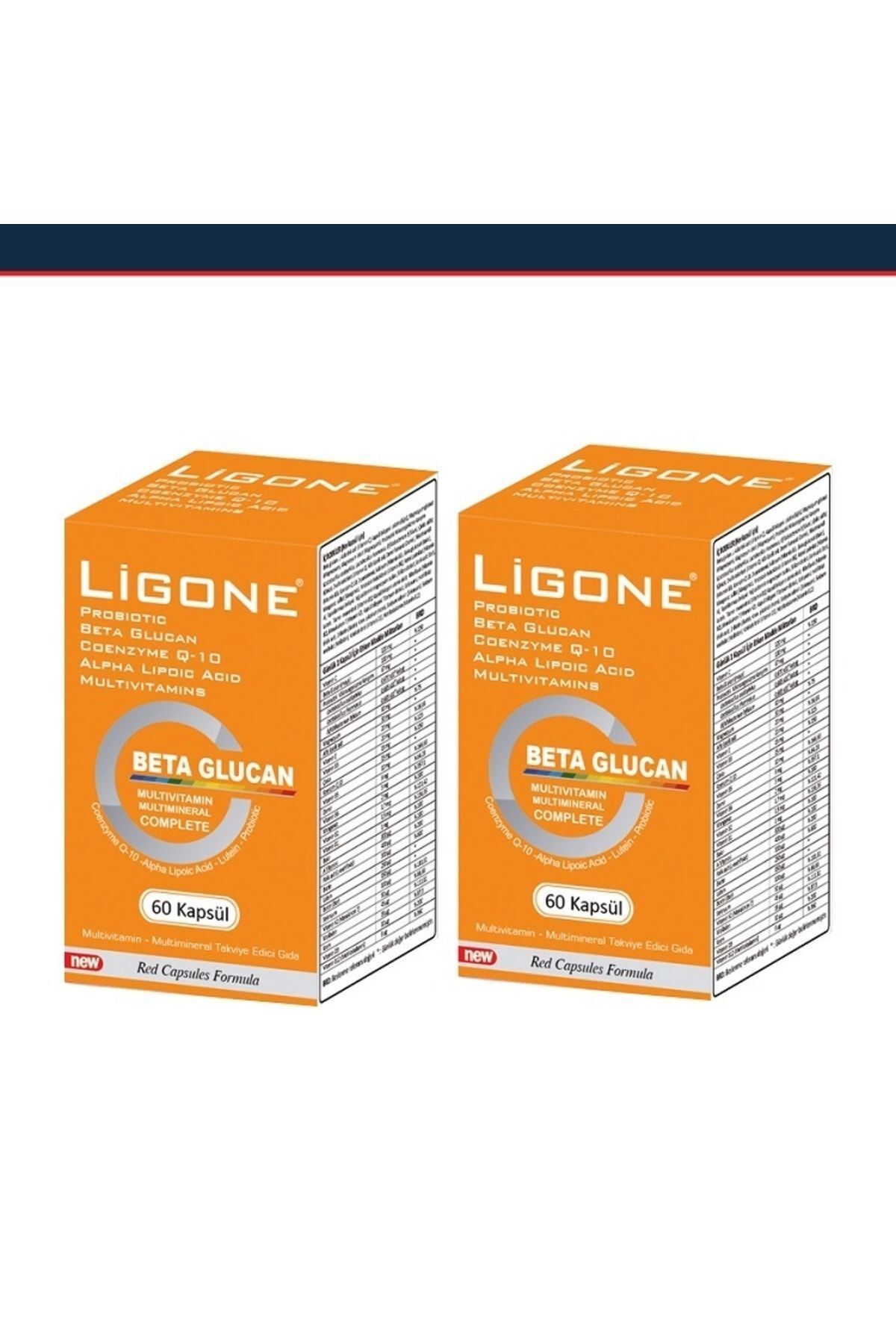 Ligone Multivitamin Multimineral Beta Glucan Probiotic 60 Kapsül 2 Kutu Ligone Multivitamin Multimineral Beta Glucan Probiotic 60 Kapsül 2 Kutu