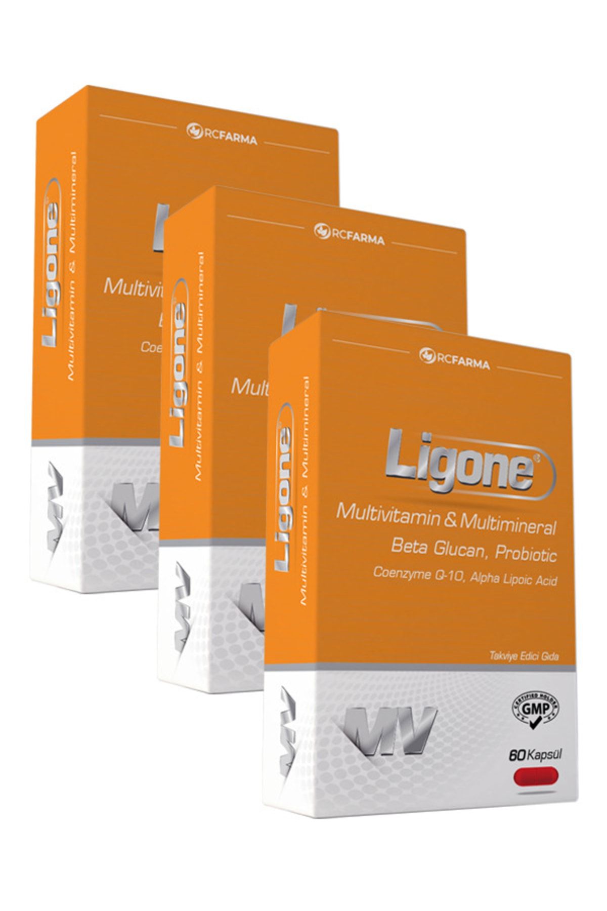 Ligone Multivitamin Multimineral Beta Glucan Probiotic 60 Kapsül 3 Kutu Ligone Multivitamin Multimineral Beta Glucan Probiotic 60 Kapsül 3 Kutu