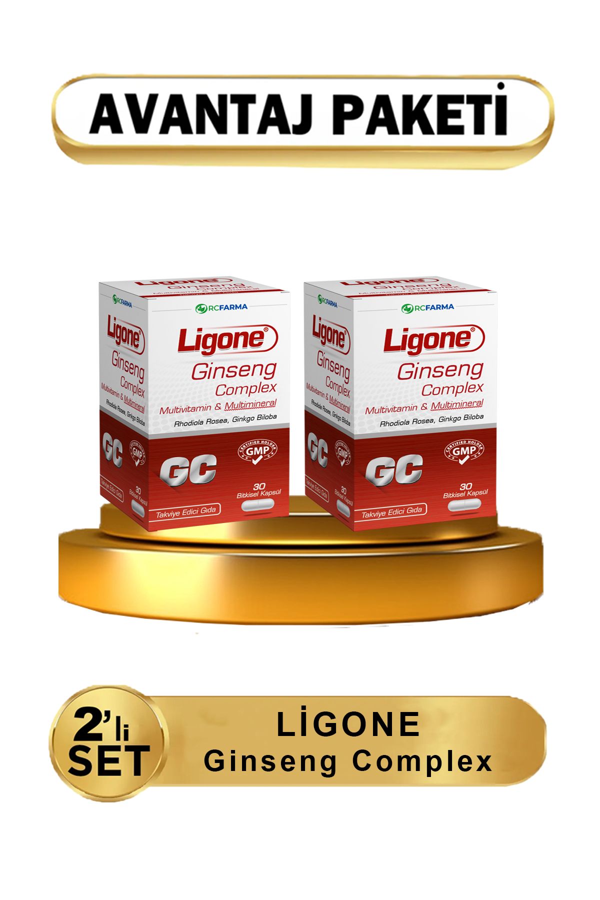 Ligone Ginseng Complex 30 Bitkisel Kapsül 2li ( Avantajlı Paket ) Ligone Ginseng Complex 30 Bitkisel Kapsül 2li ( Avantajlı Paket )