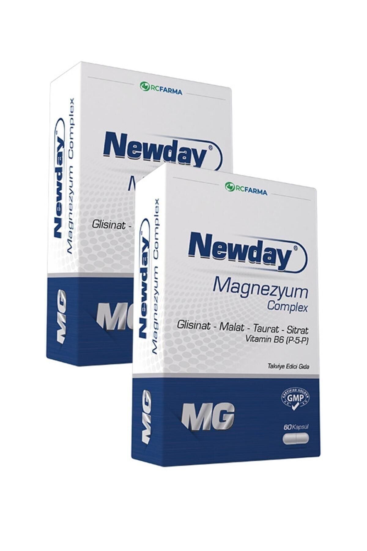 Newday Magnezyum Complex 60 Kapsül 2 Kutu Newday Magnezyum Complex 60 Kapsül 2 Kutu