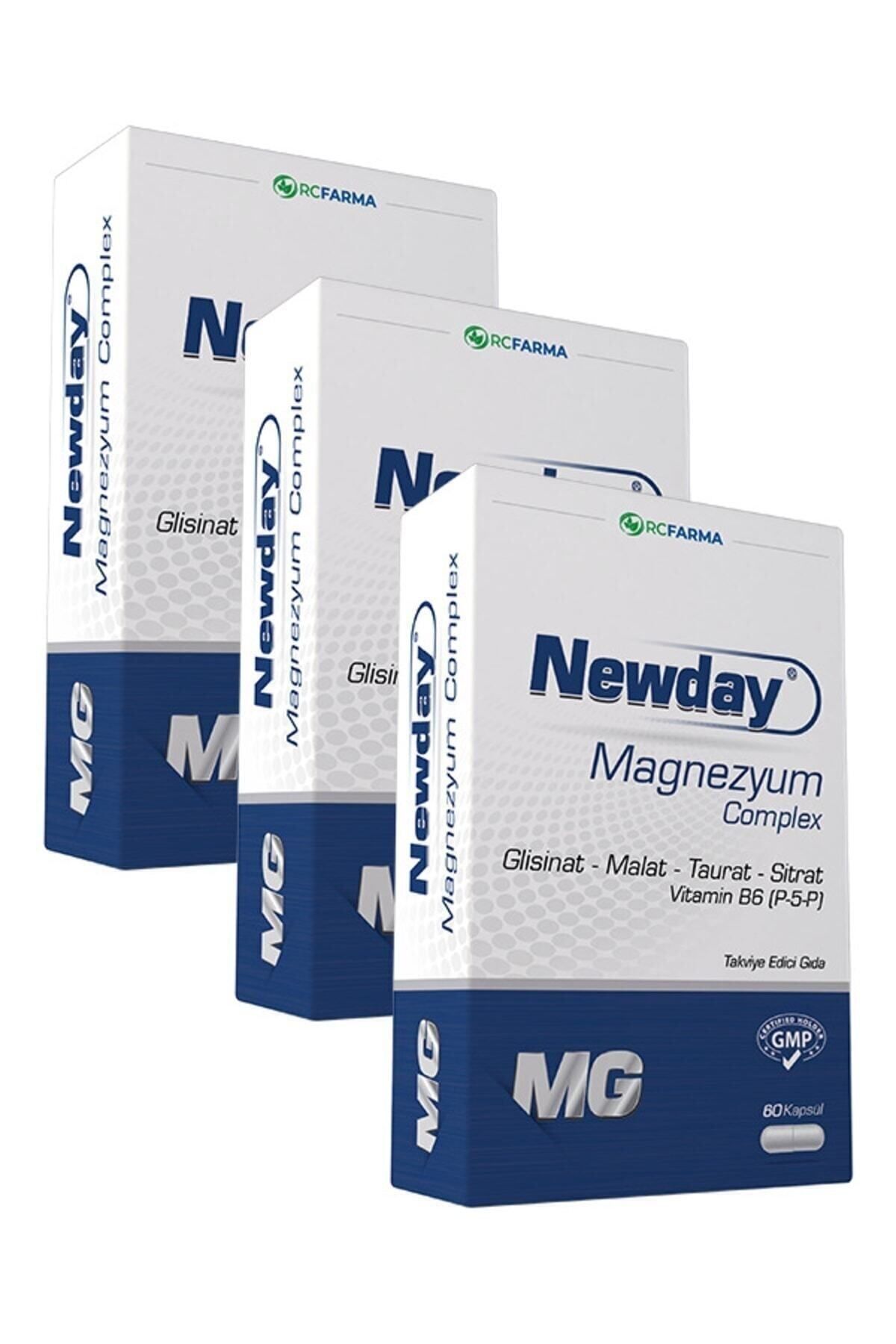 Newday Magnezyum Complex 60 Kapsül 3 Kutu Newday Magnezyum Complex 60 Kapsül 3 Kutu