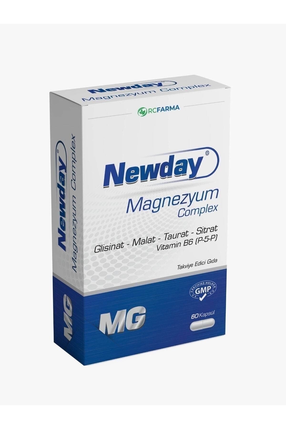 Newday Magnezyum Complex 60 Kapsül 3 Kutu Newday Magnezyum Complex 60 Kapsül 3 Kutu
