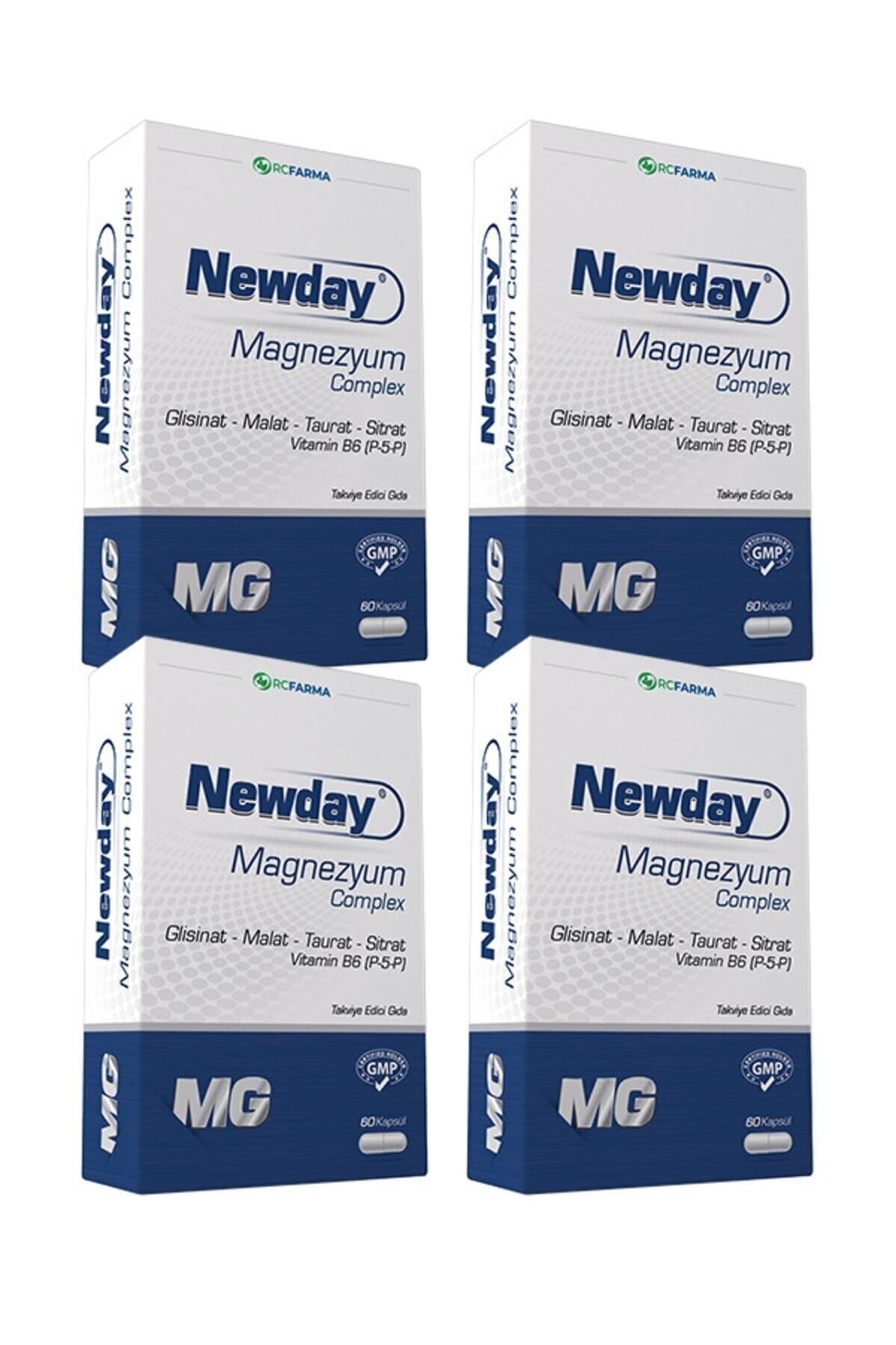 Newday Magnezyum Complex 60 Kapsül 4 Kutu Newday Magnezyum Complex 60 Kapsül 4 Kutu