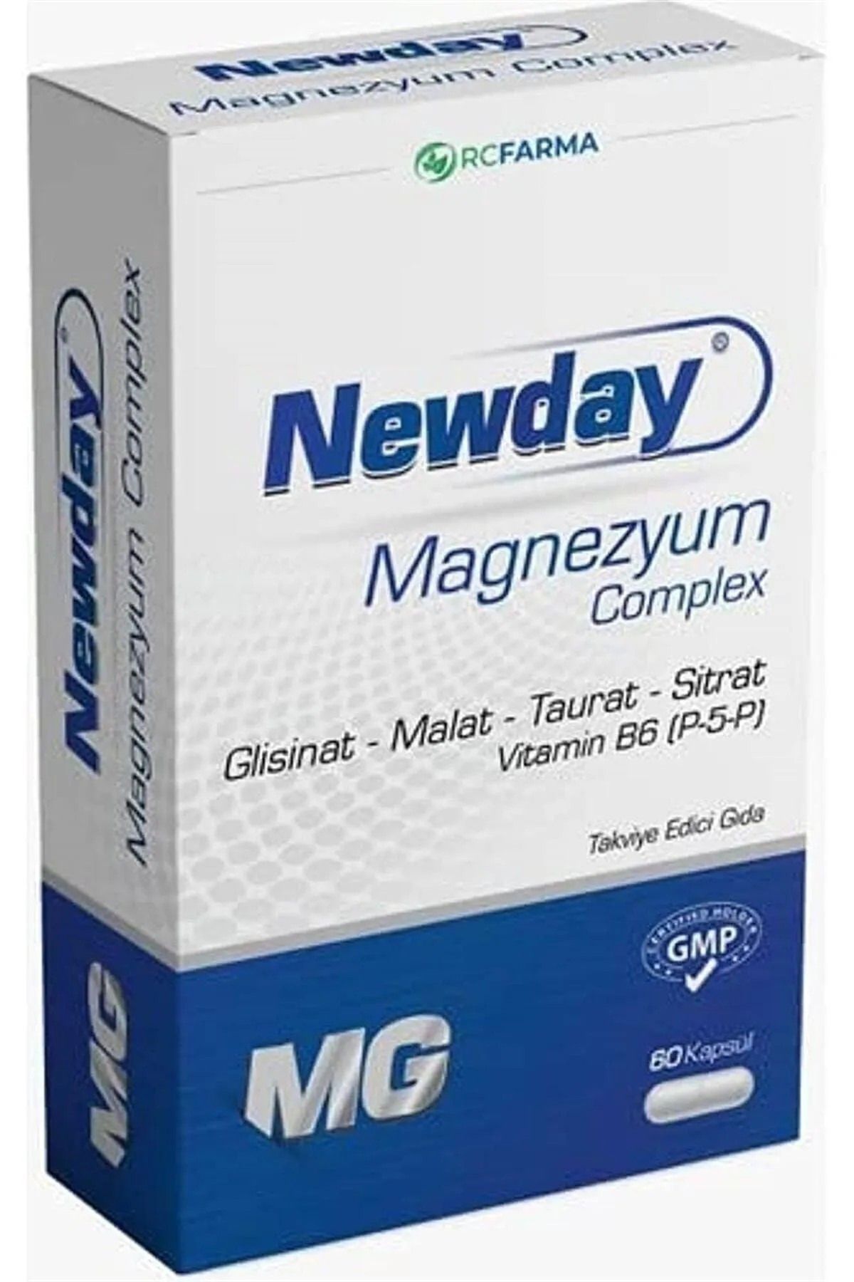 Newday Magnezyum Complex 60 Kapsül Newday Magnezyum Complex 60 Kapsül