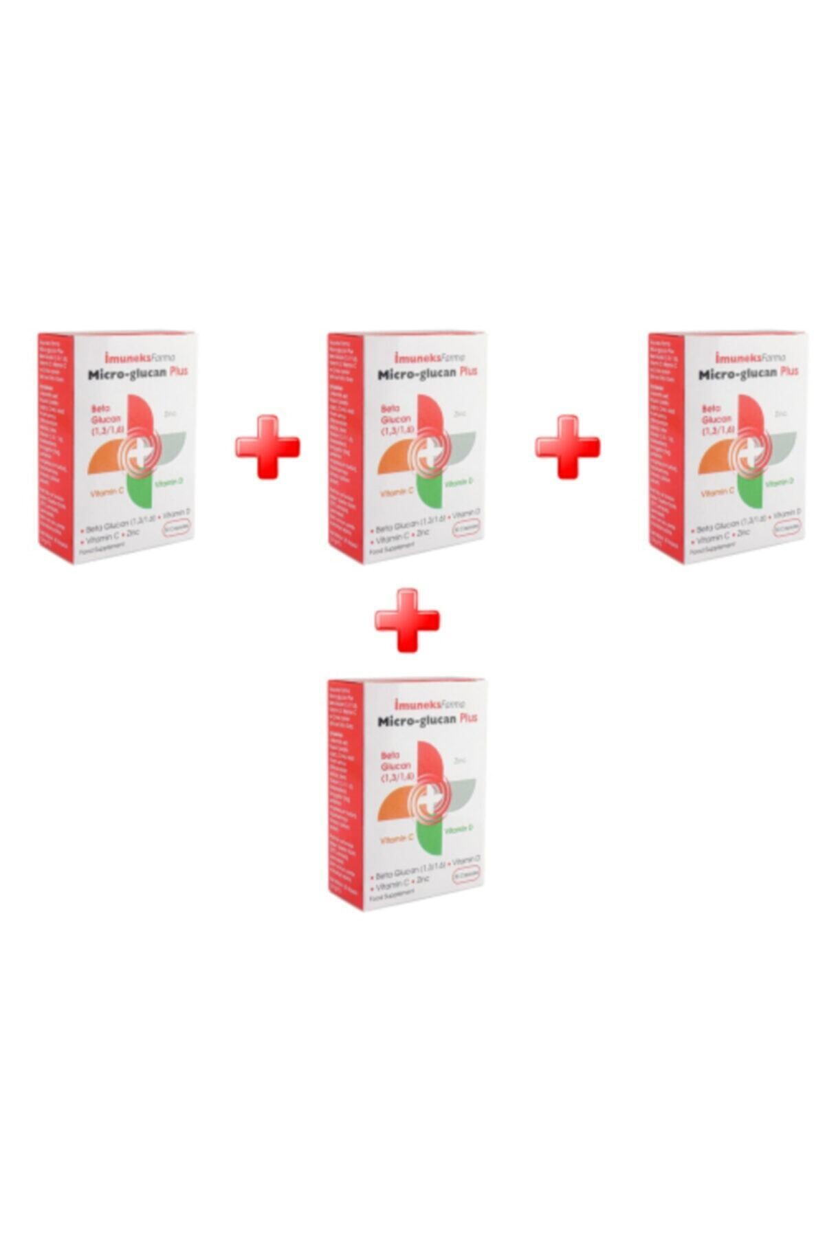 Imuneks Micro Glucan Plus Beta Glucan 30 Kapsül 4`lü Paket Imuneks Micro Glucan Plus Beta Glucan 30 Kapsül 4`lü Paket