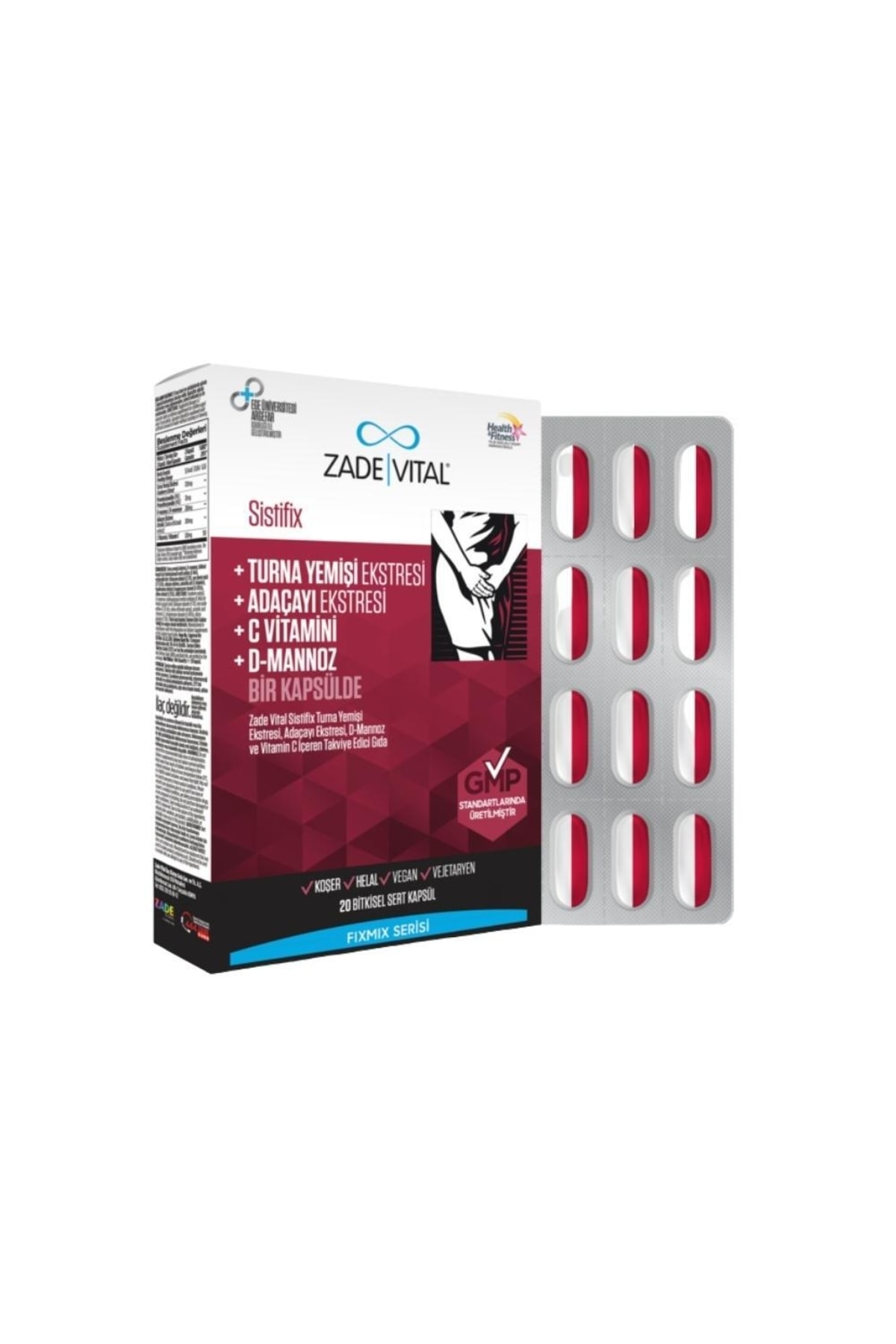 Zade Vital Sistifix Takviye Edici Gıda 20 Kapsül Zade Vital Sistifix Takviye Edici Gıda 20 Kapsül