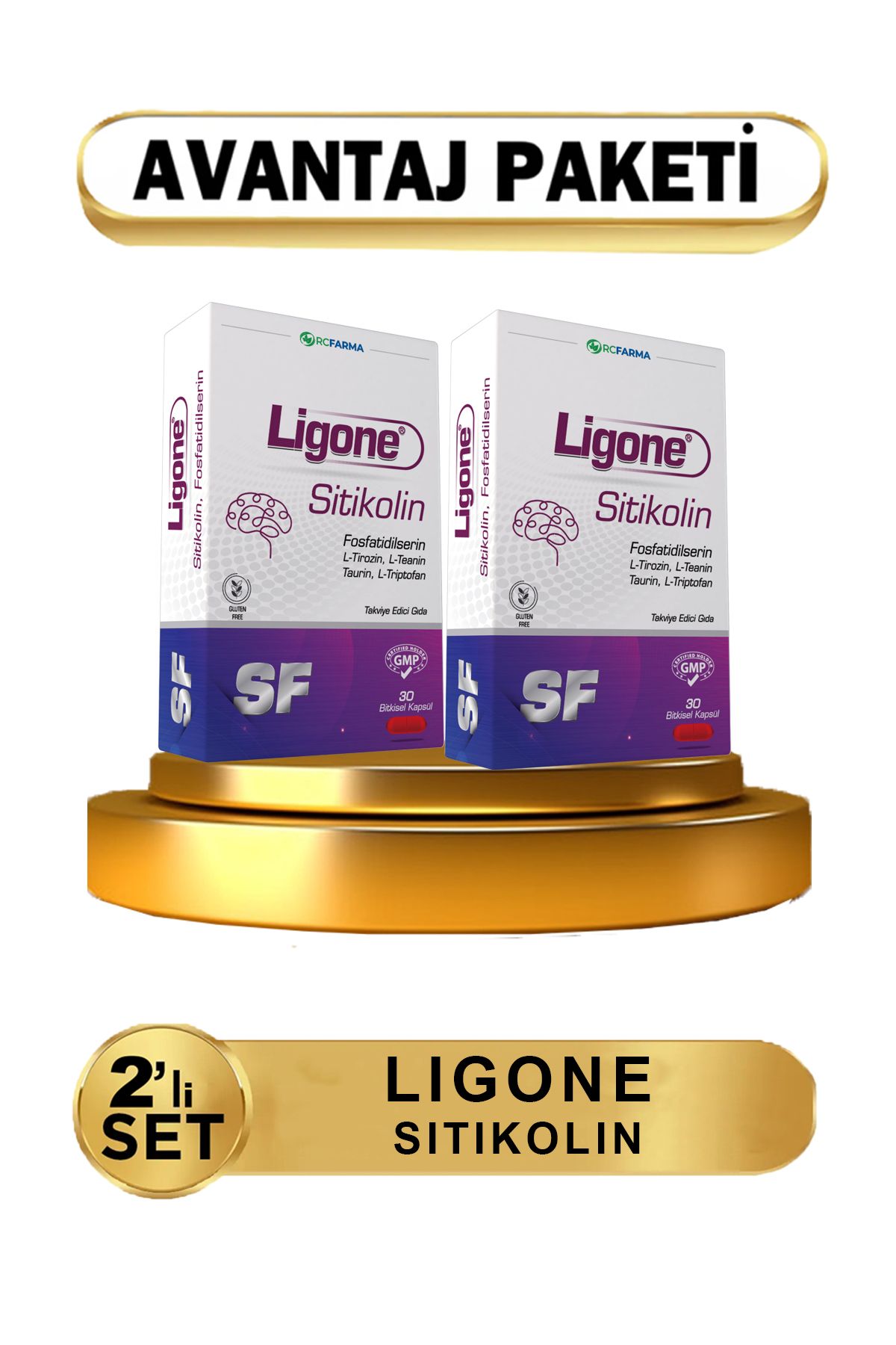 Ligone Sitikolin 30 Bitkisel Kapsül 2li ( Avantajlı Paket ) Ligone Sitikolin 30 Bitkisel Kapsül 2li ( Avantajlı Paket )