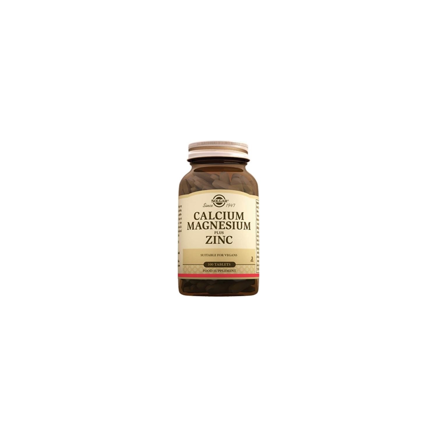 Solgar Calcium Magnesium Plus Zinc 100 Tablet Solgar Calcium Magnesium Plus Zinc 100 Tablet